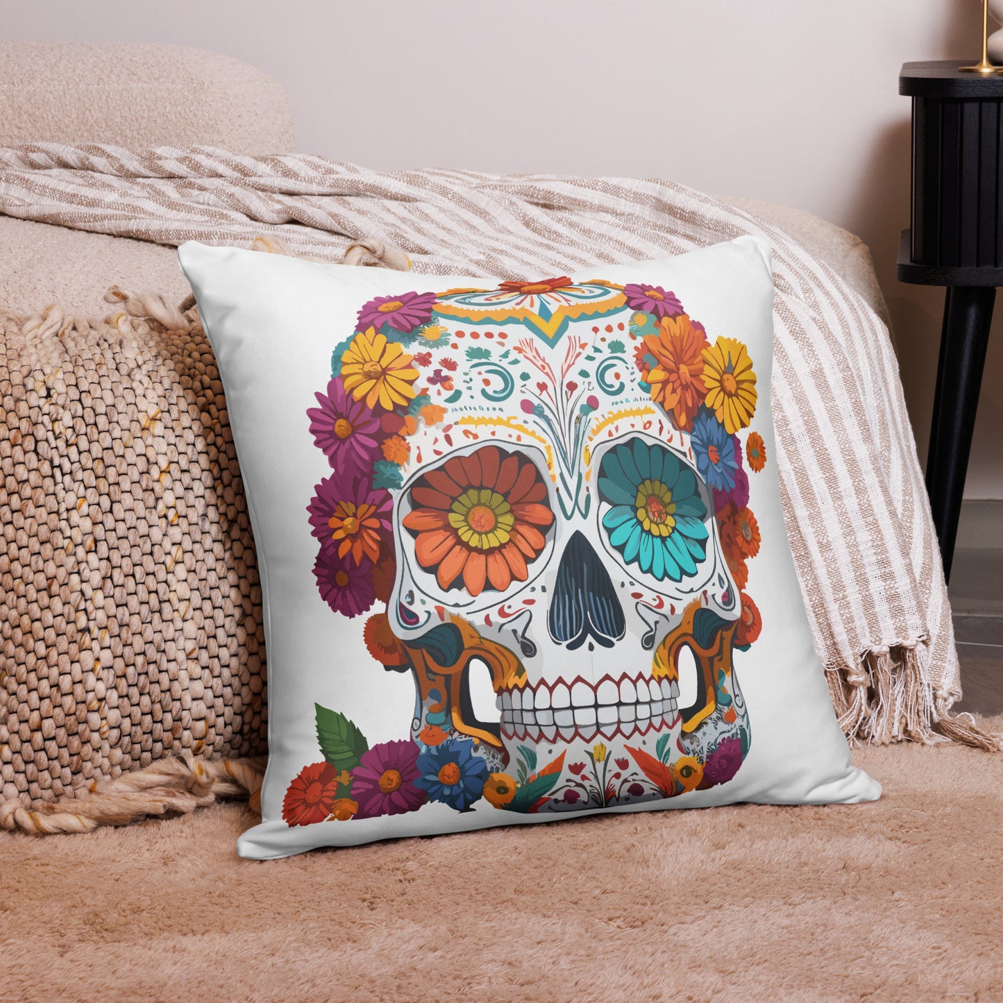 Sugar Skull couch pillow