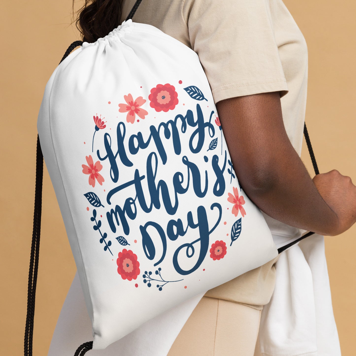 Mother's Day Drawstring Bag