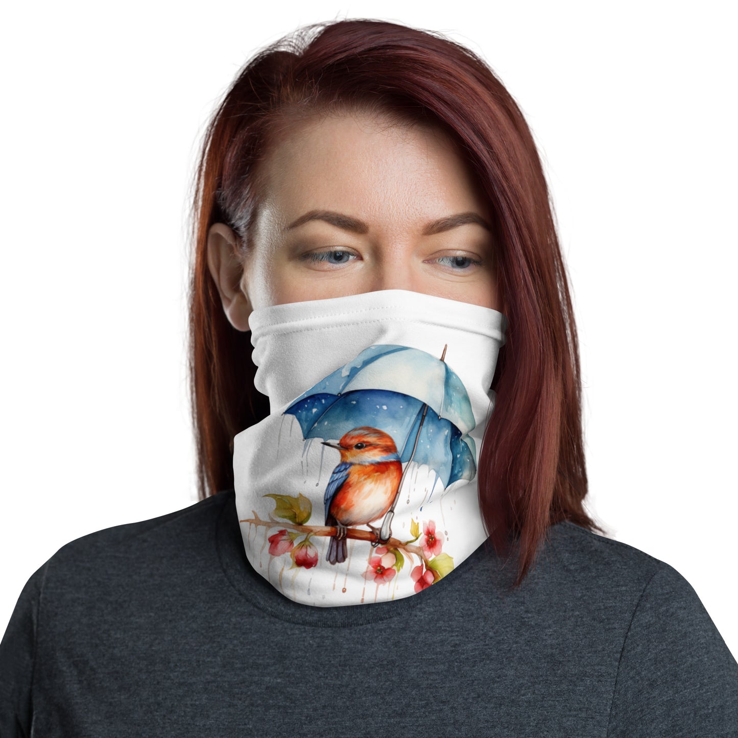 Bird with an Umbrella Neck Gaiter