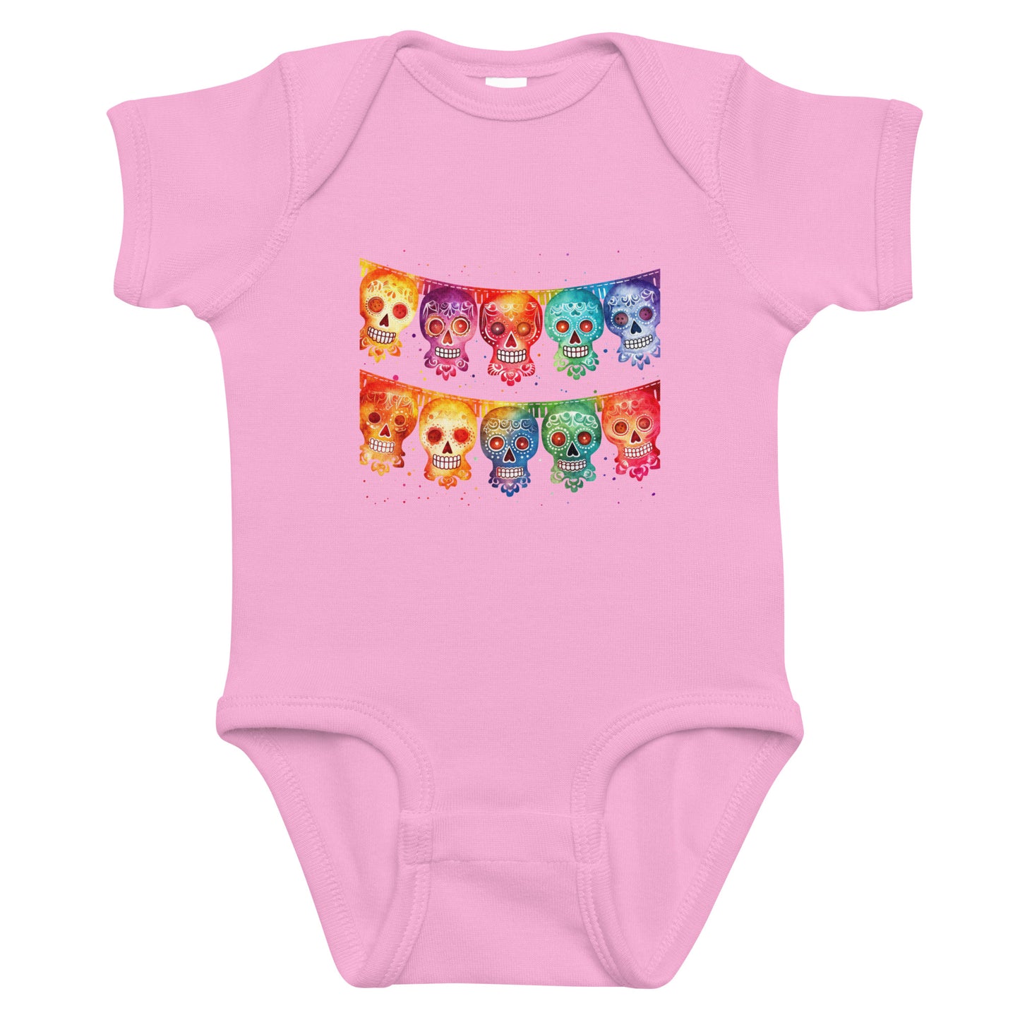 Mexican Fiesta Flags Baby Onesie