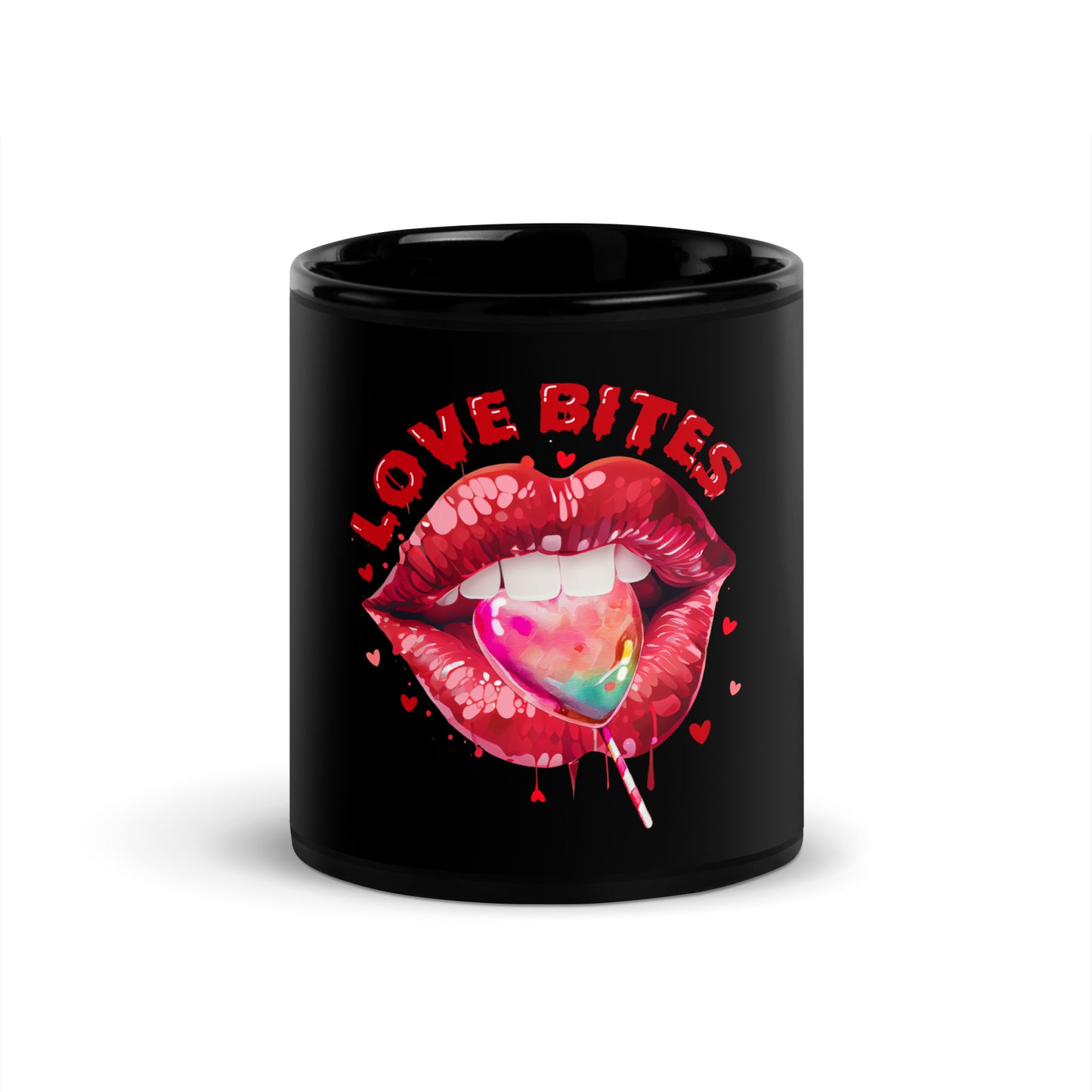 Lips Black Coffee Cup