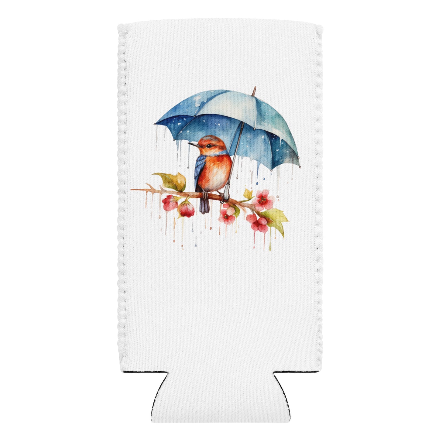 Bird with Umbrella Can Holder