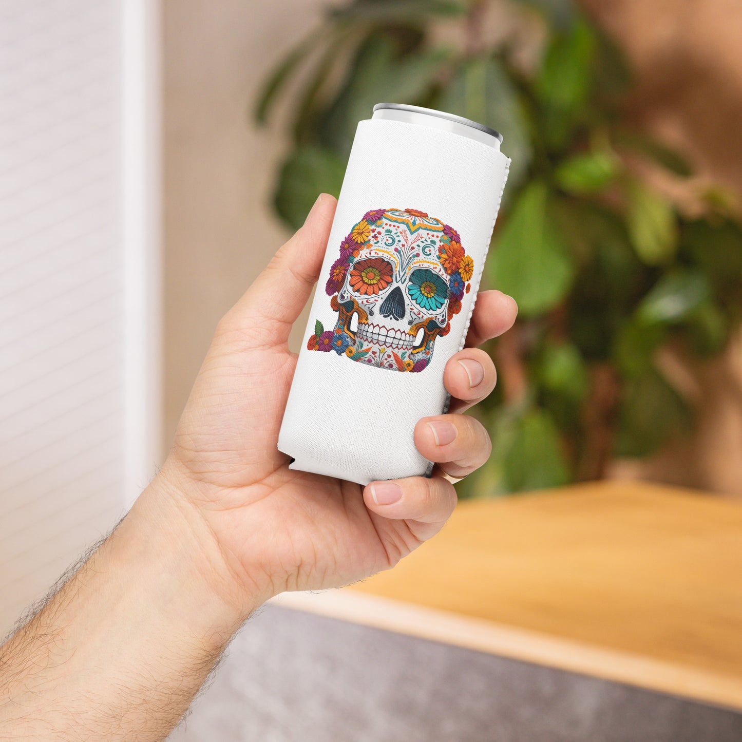Sugar Skull slim Drink Sleeve