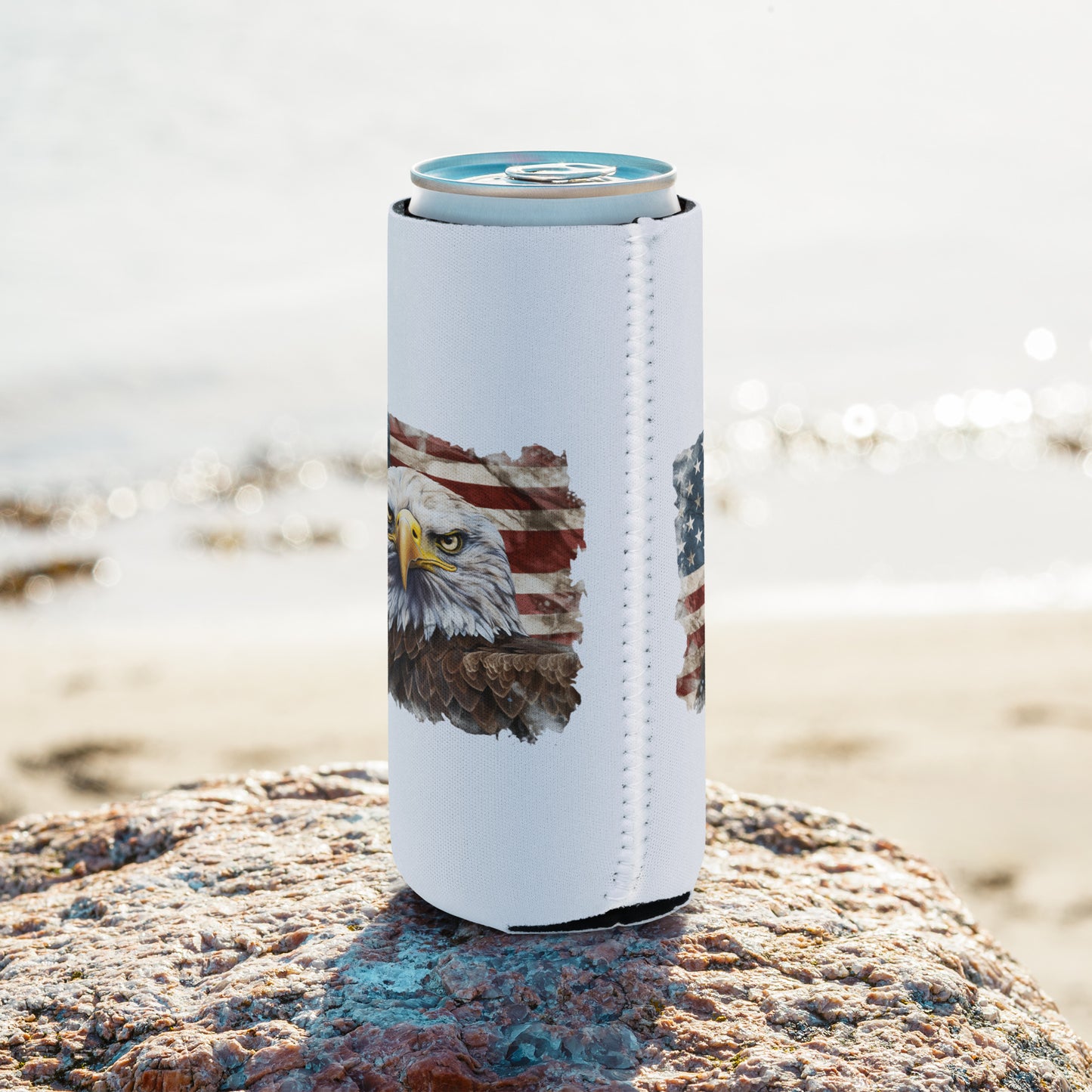 American Bald Eagle Beer Bottle Koozie