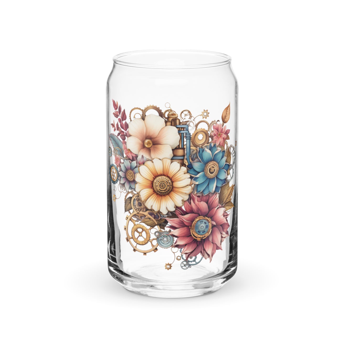 Flower Bouquet Drinking Glass