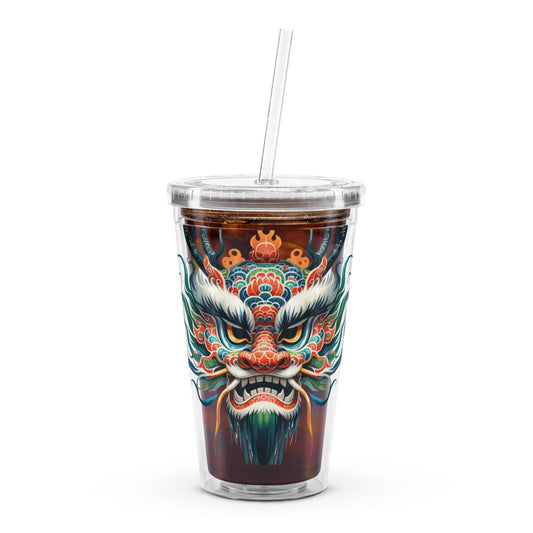 Chinese New Year's Dragon Plastic Tumbler