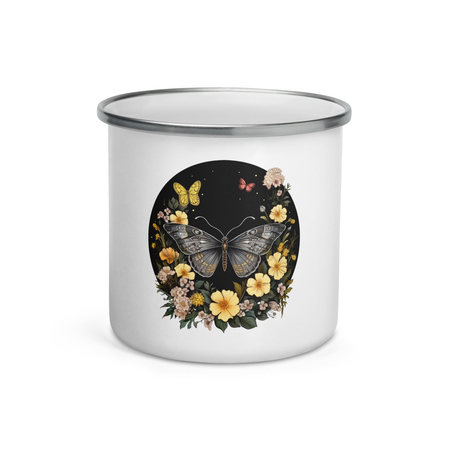 Butterfly & Flowers Camper Mug