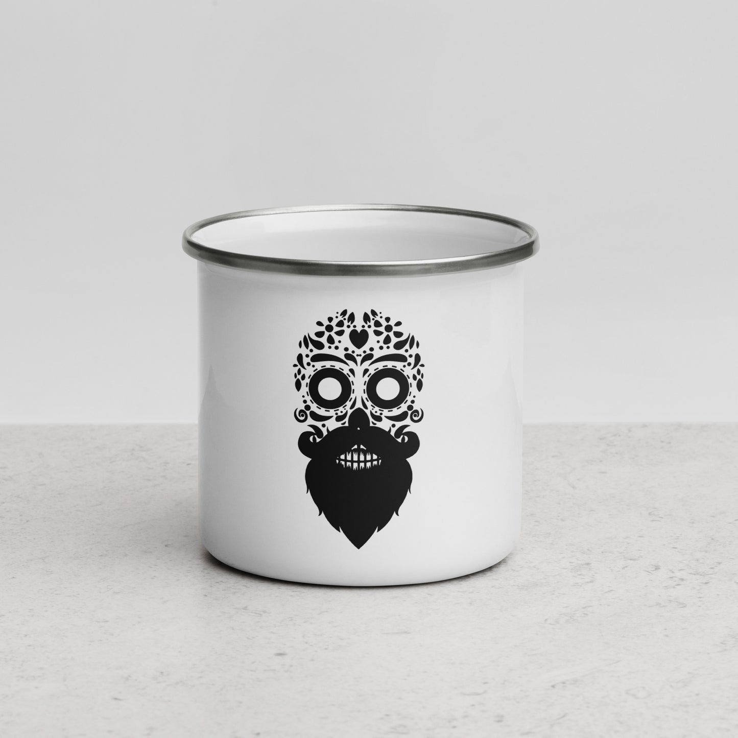 Bearded Sugar Skull Camper Mug
