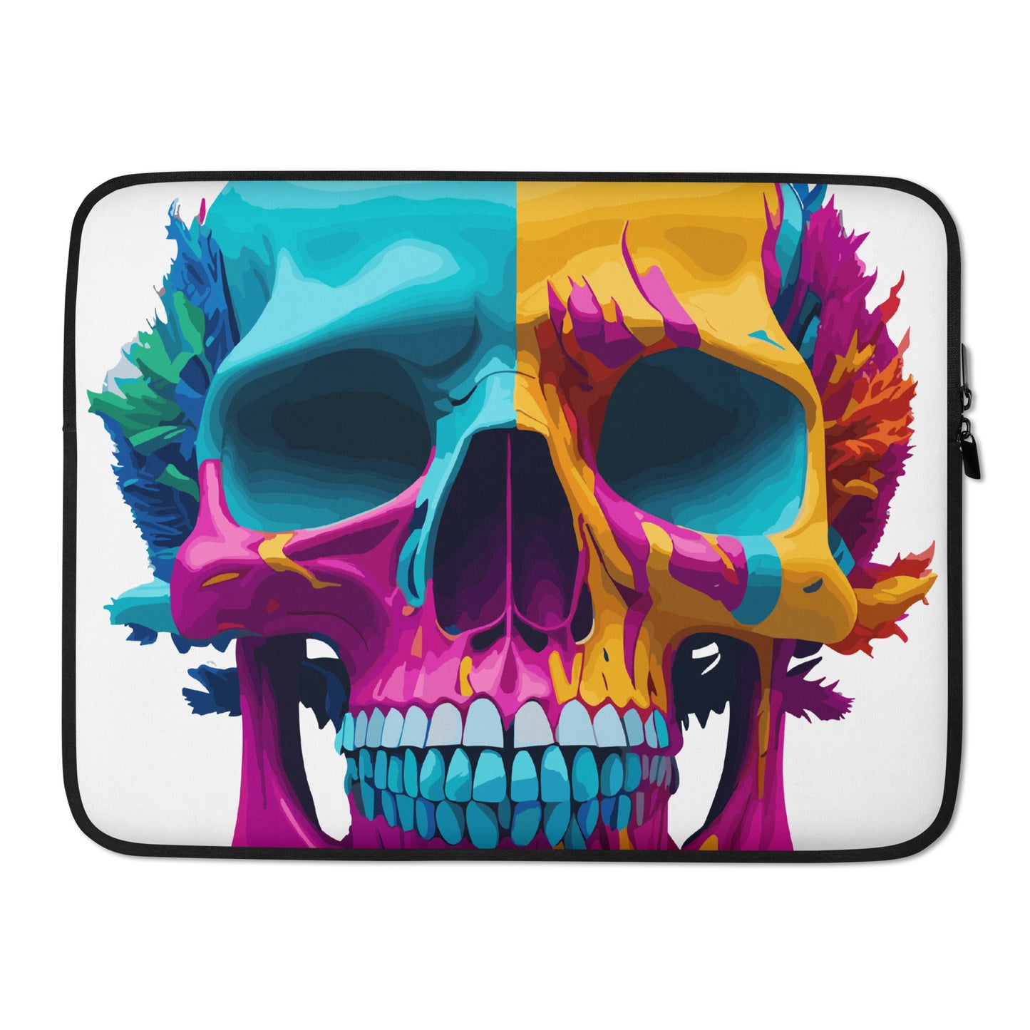 lsd skull laptop sleeve