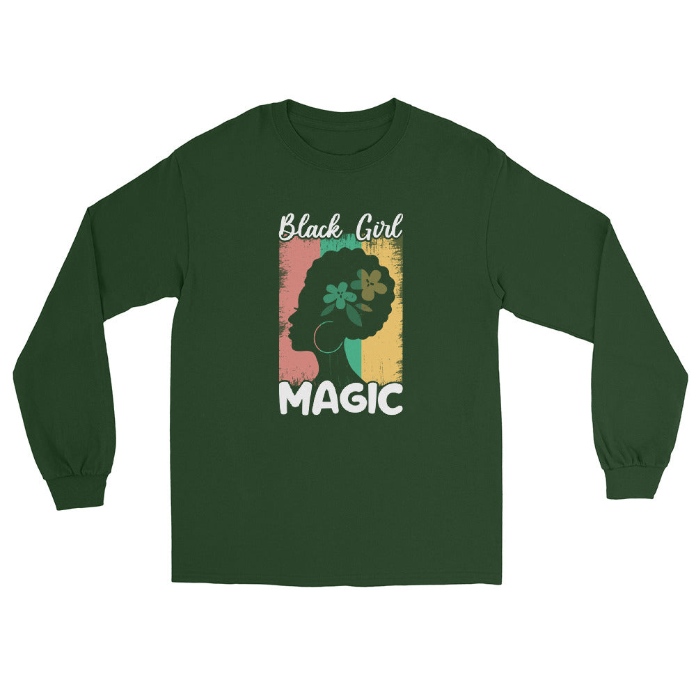 Black Girl Magic women's Long Sleeve Shirt