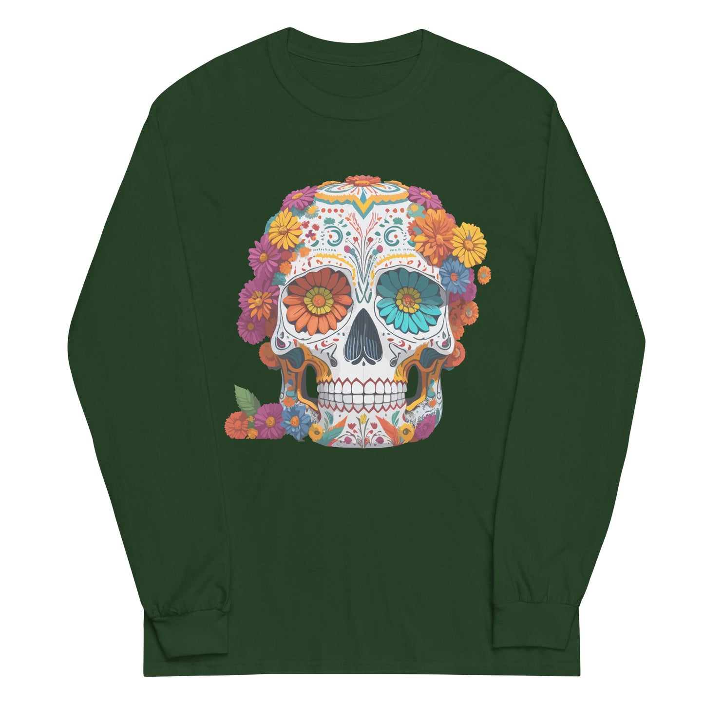 Mexican Skull Unisex Long Sleeve