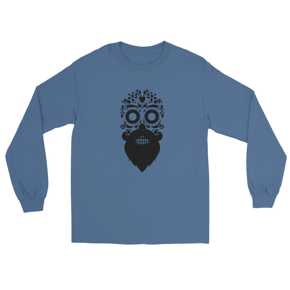 Bearded Sugar Skull Long Sleeve Shirts