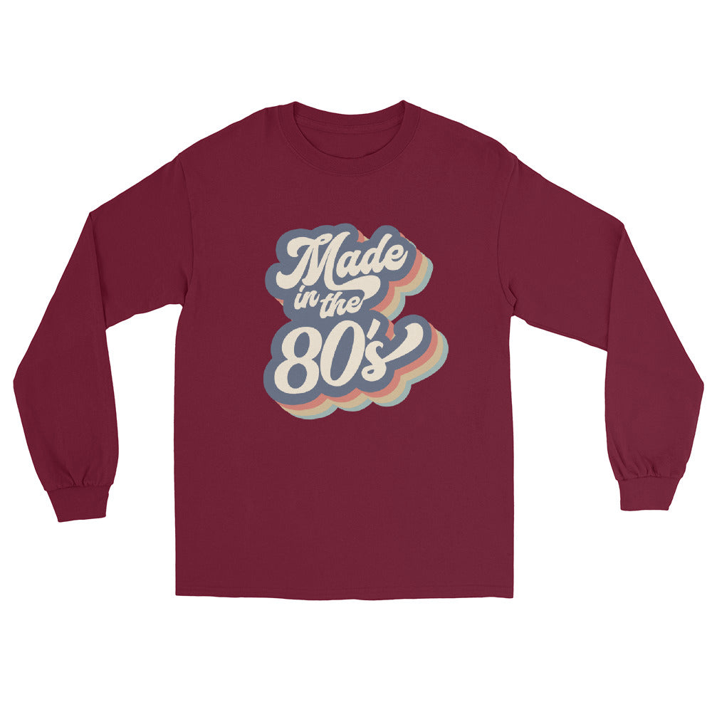Made in the 80's maroon Long Sleeve Shirt