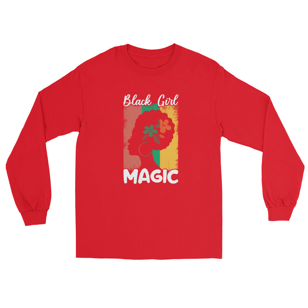 Black Girl Magic woman's Long Sleeve Shirt