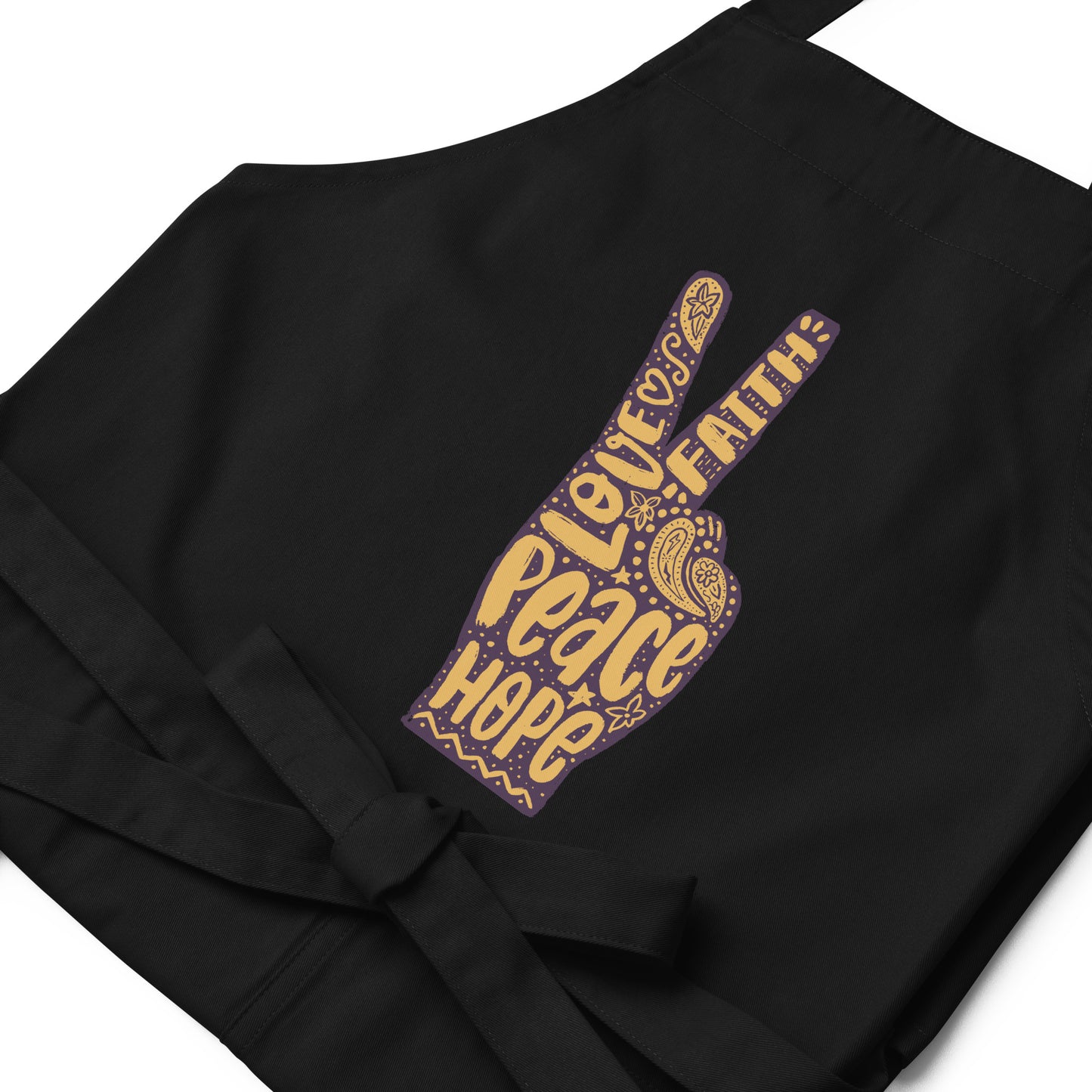 peace sign apron