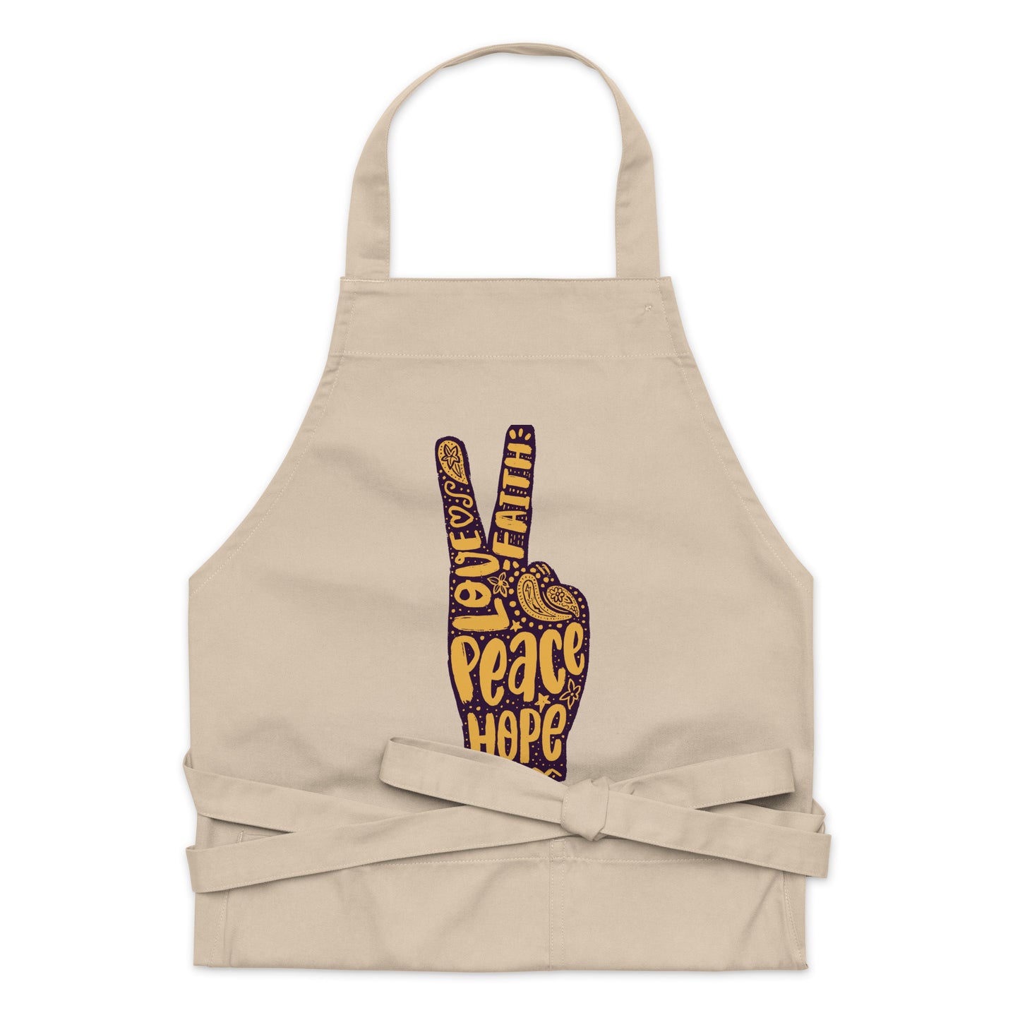 Love, Hope, Faith, Peace Apron