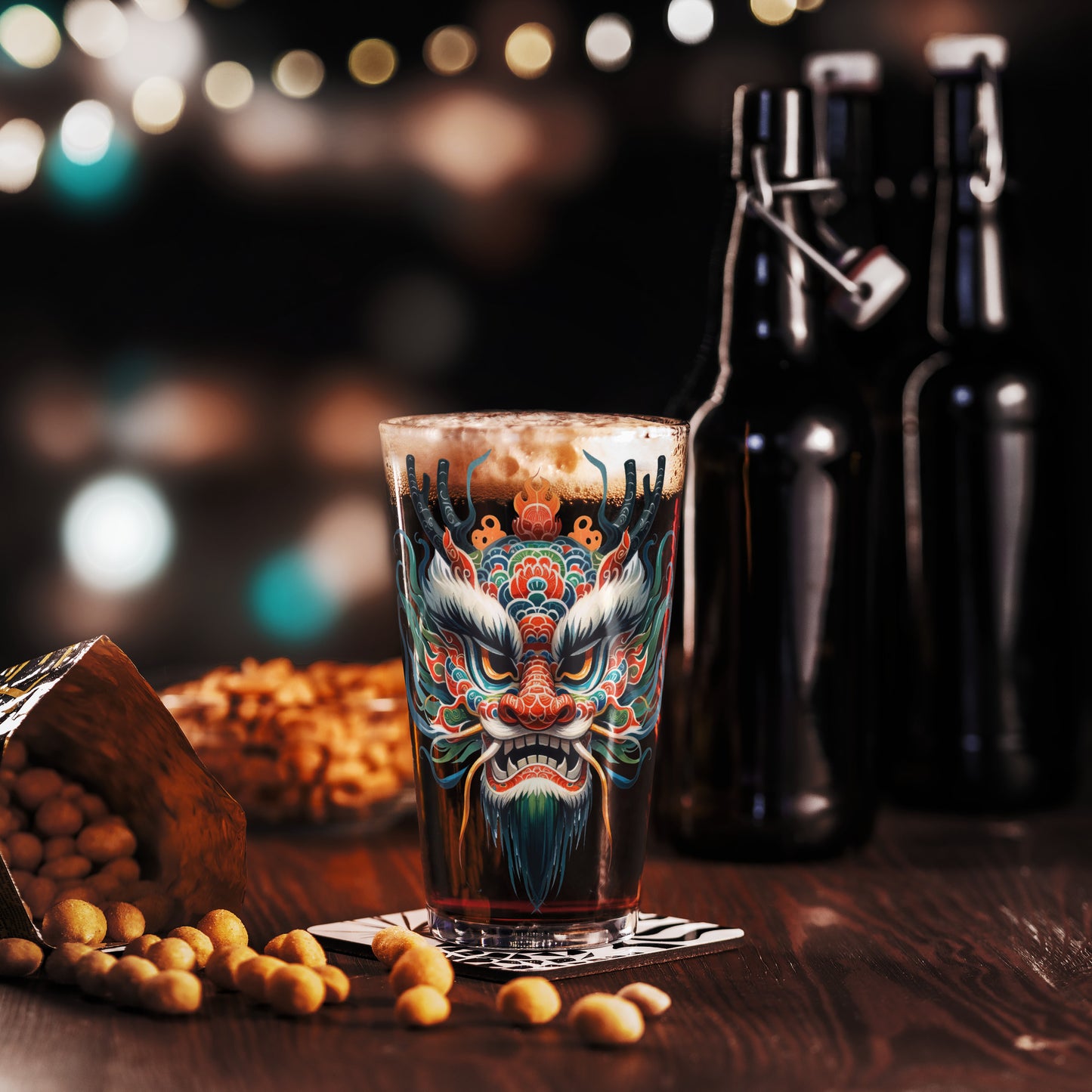 Chinese Lunar New Year Dragon Pint Glass