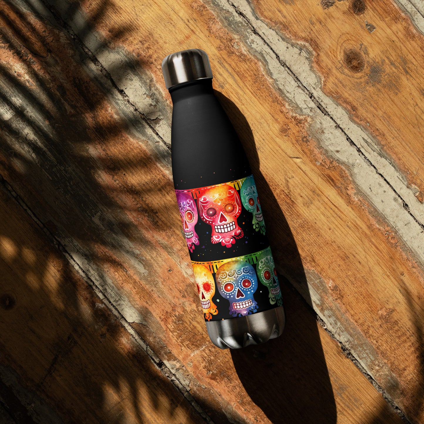 Mexican Fiesta Banner Stainless Steel Water Bottle