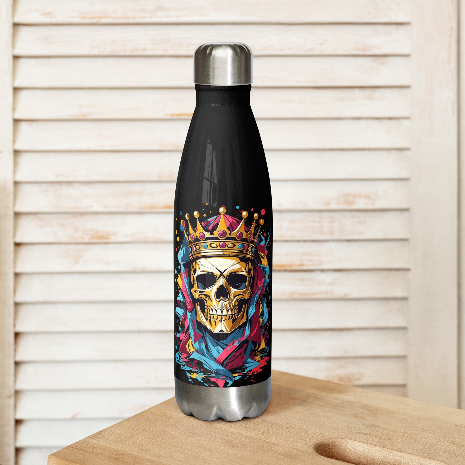 Skull & Crown Stainless Steel Water Bottle