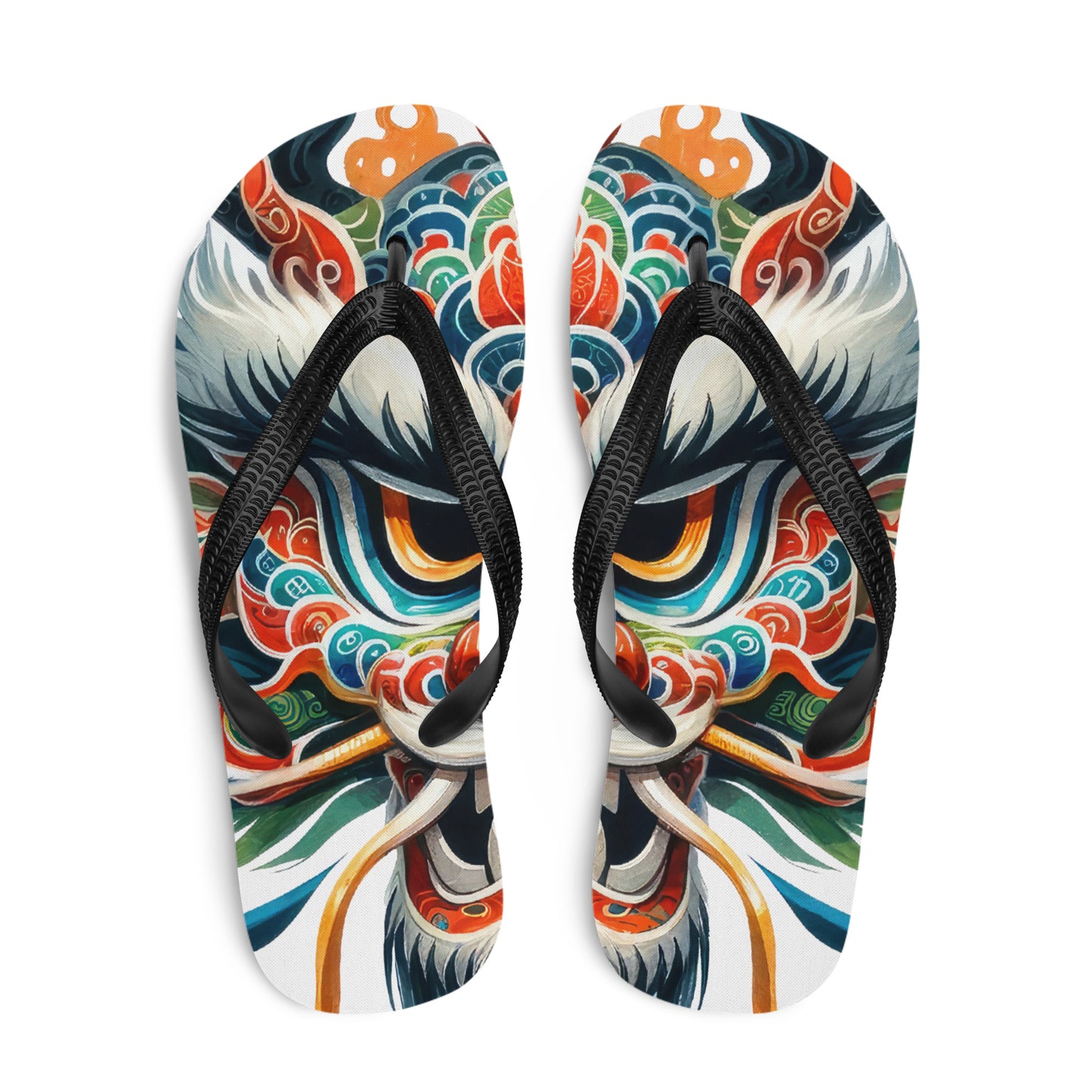 New Year's Dragon Flip-Flops