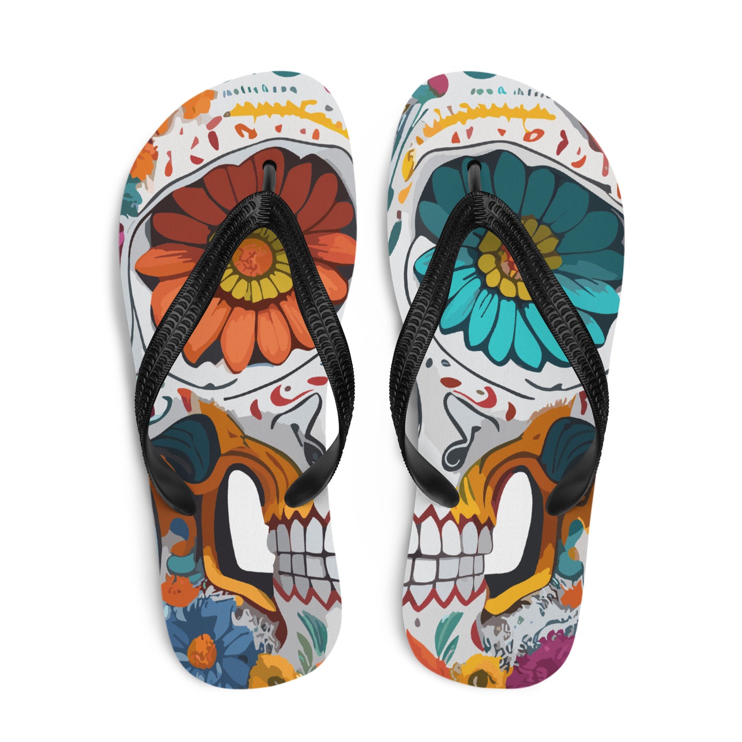 Day of the Dead Flip-Flops