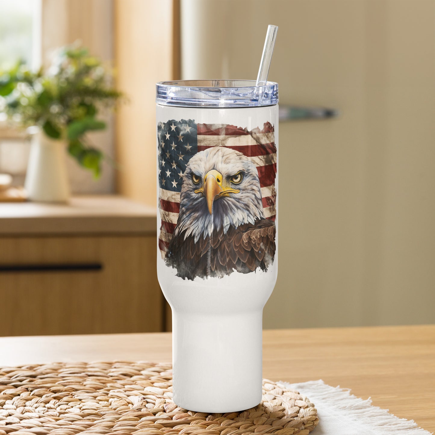 USA Flag Travel Mug