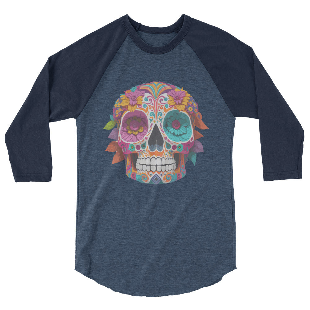 Dia De Los Muertos Ladies Raglan Shirt