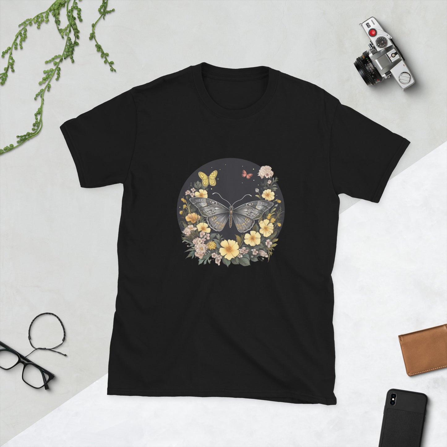 Butterflies & Flowers Ladies TShirt