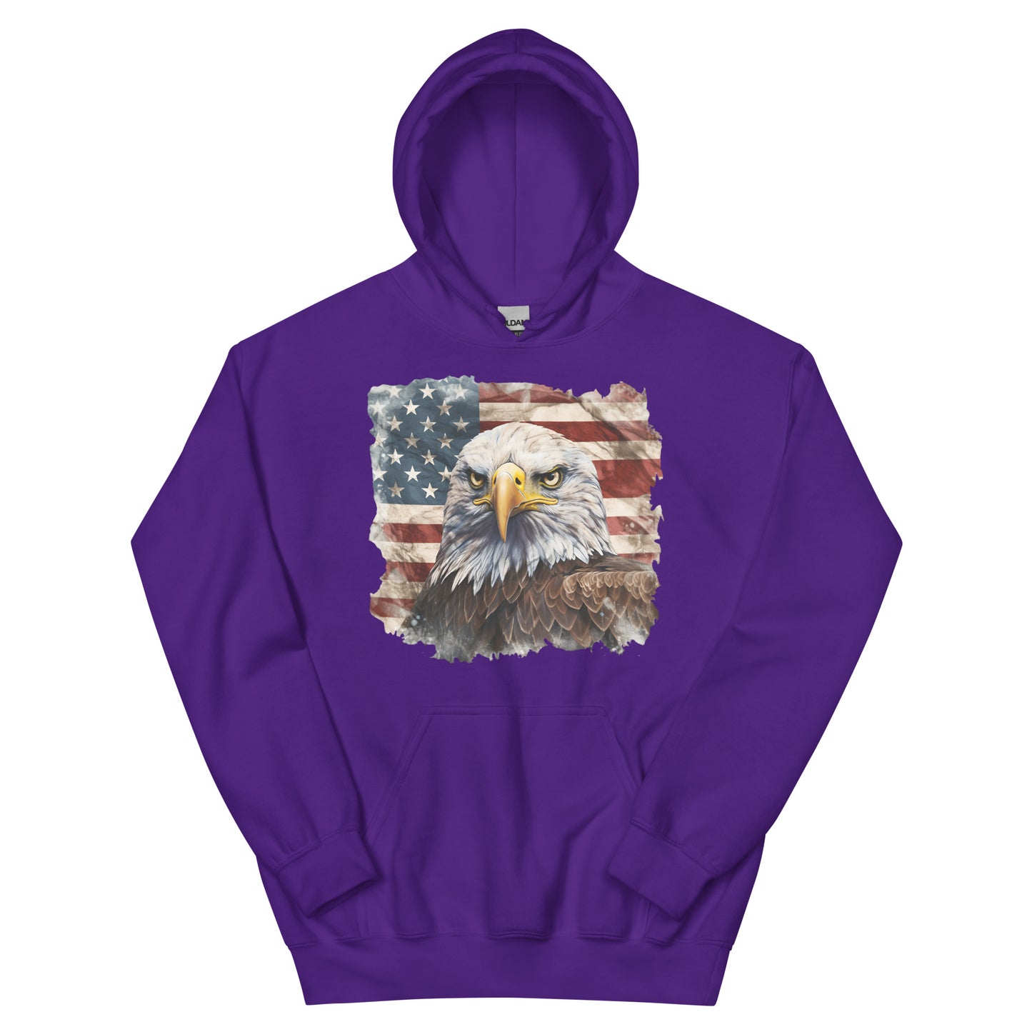 American Bald Eagle Ladies Hoodie
