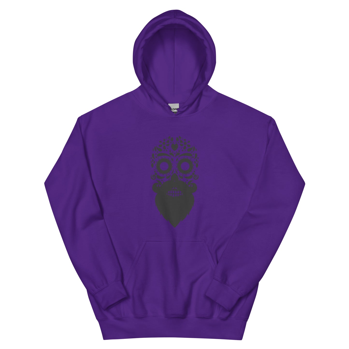Bearded Sugar Skull Men's Hoodies