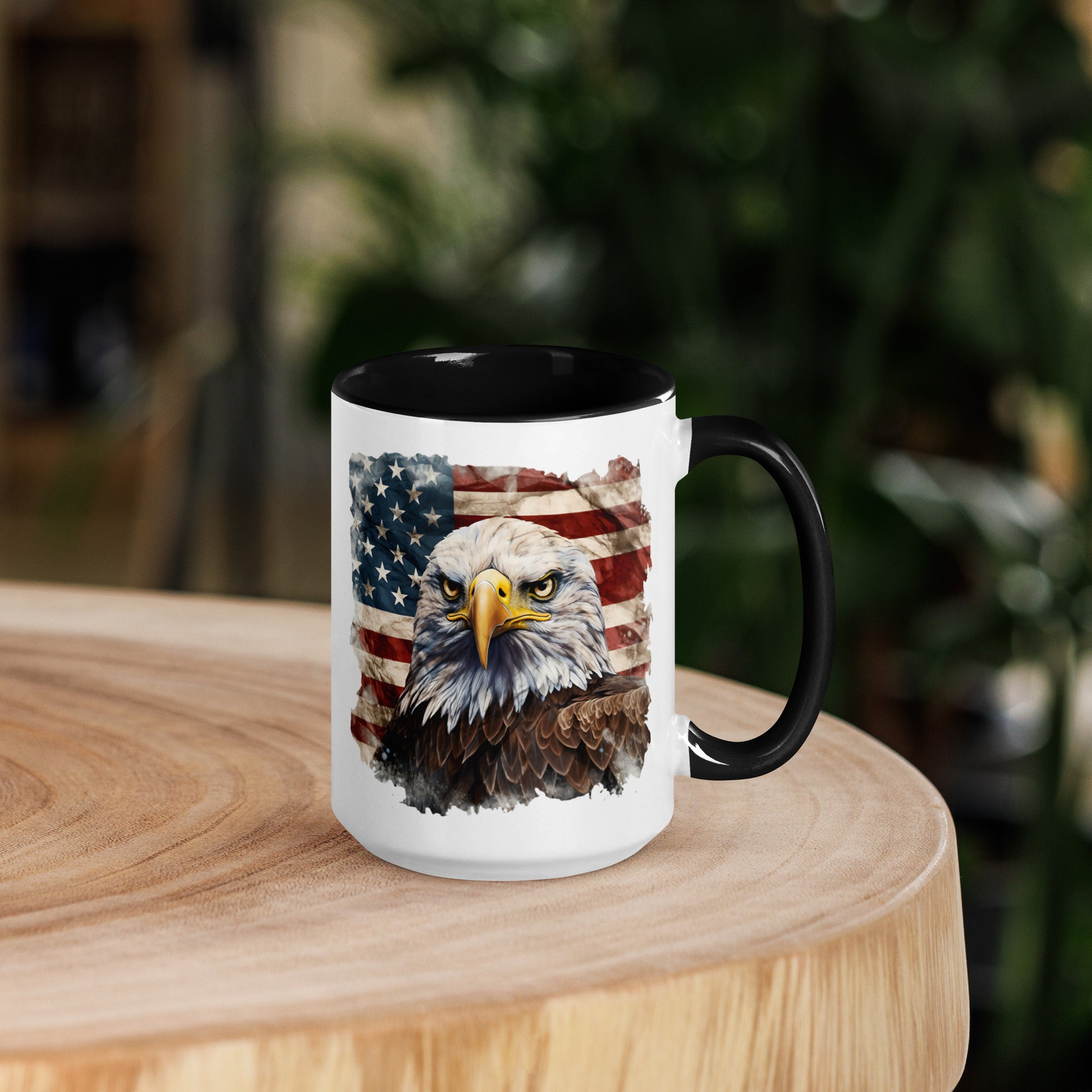 USA Flag Mug w/ Color Inside