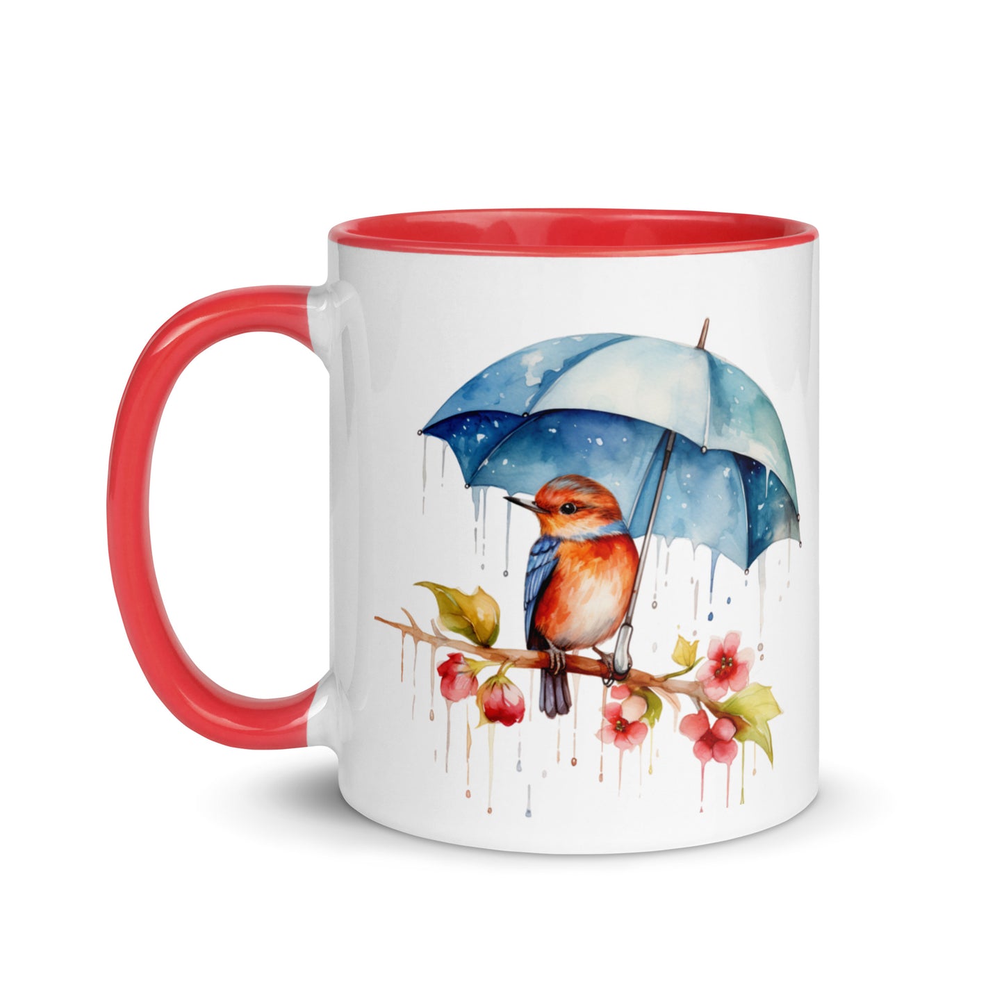 bird in the rain coffee cup