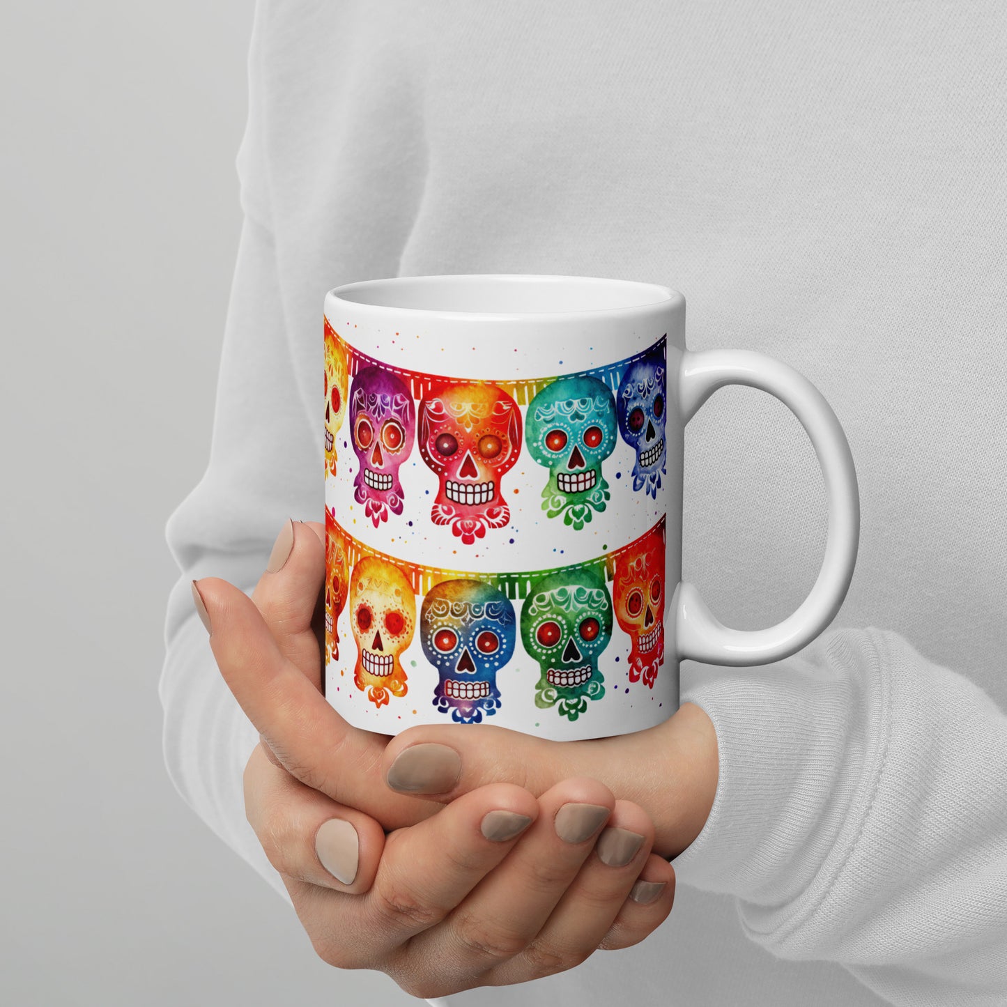Mexican Fiesta Flags Coffee Cup