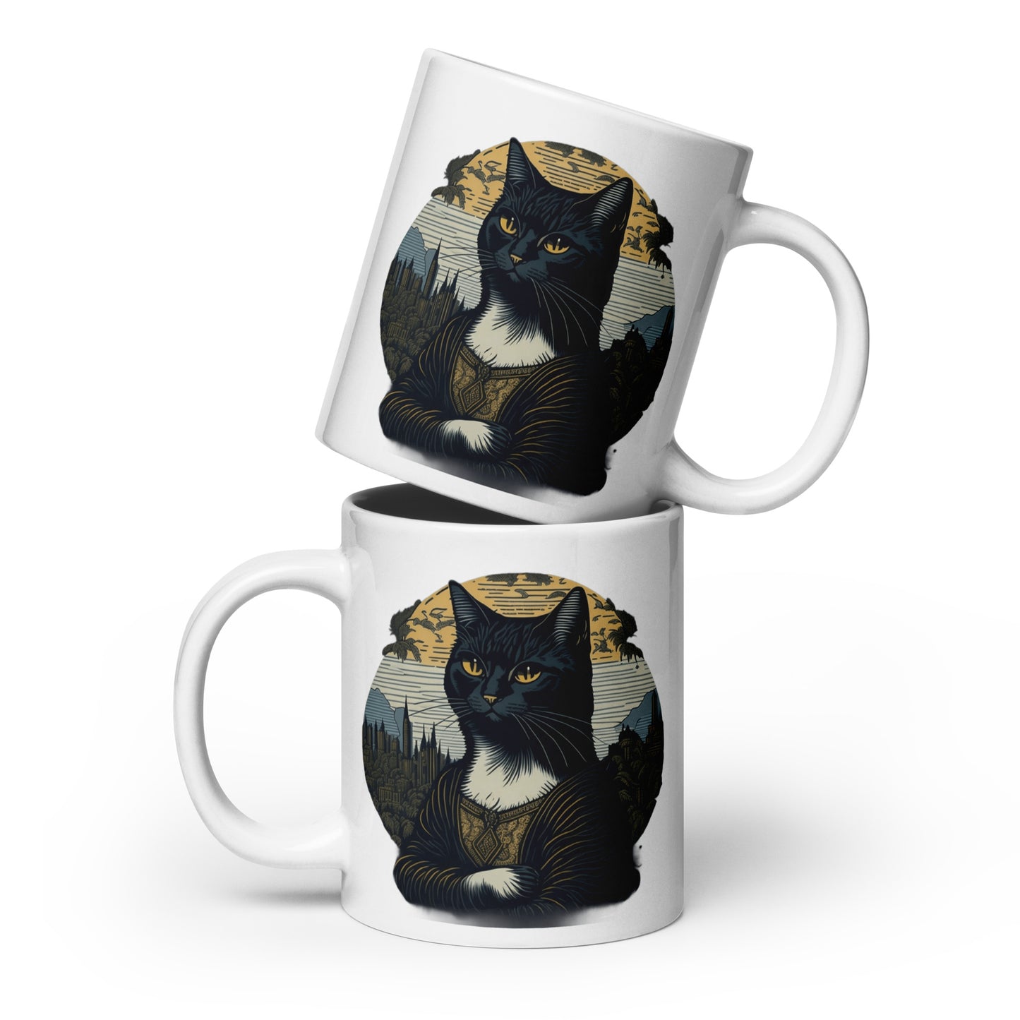 Cat Mona Lisa Coffee mug