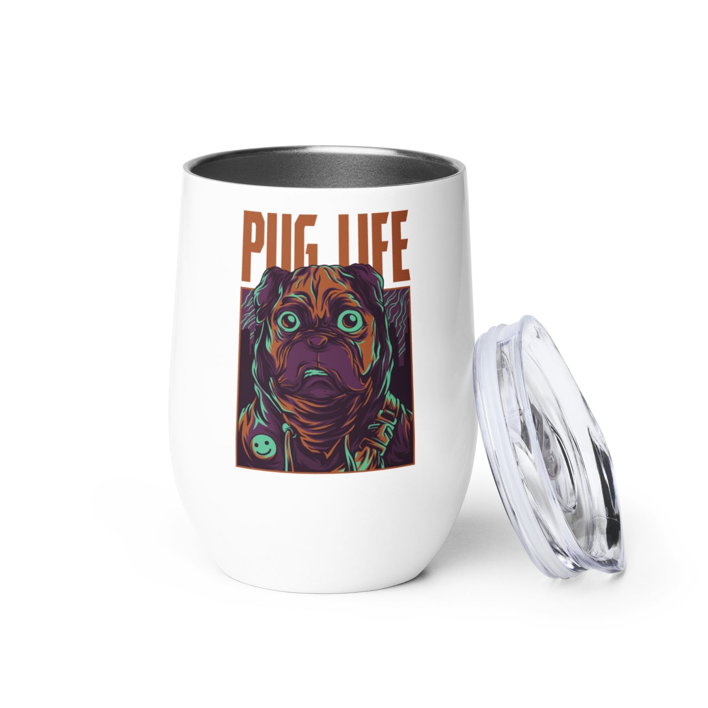 PUG LIFE Wine Tumbler