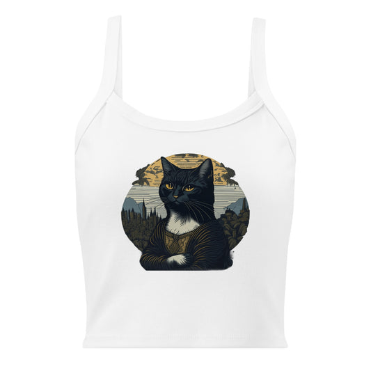Mona Lisa Cat Ladies Tank Top