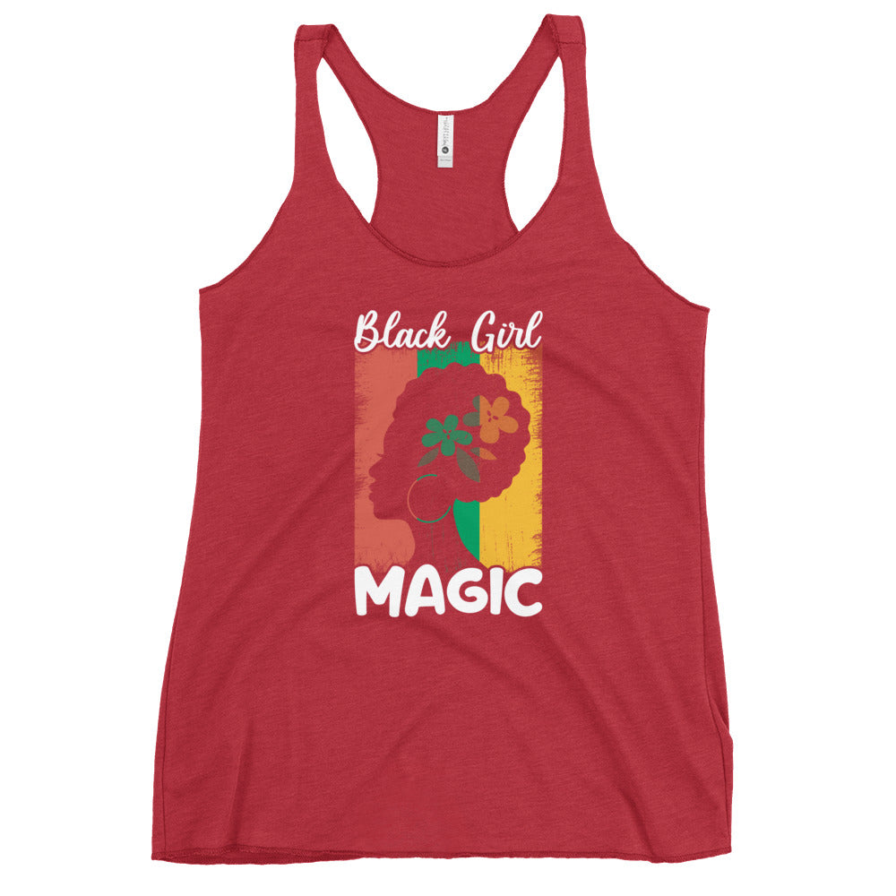Black Girl Magic red Tank Top