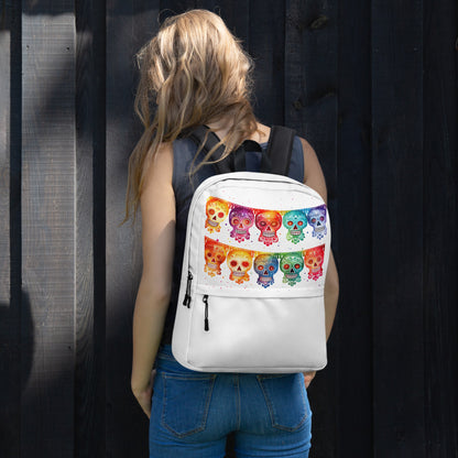 Mexican Fiesta Skull Banner Backpack