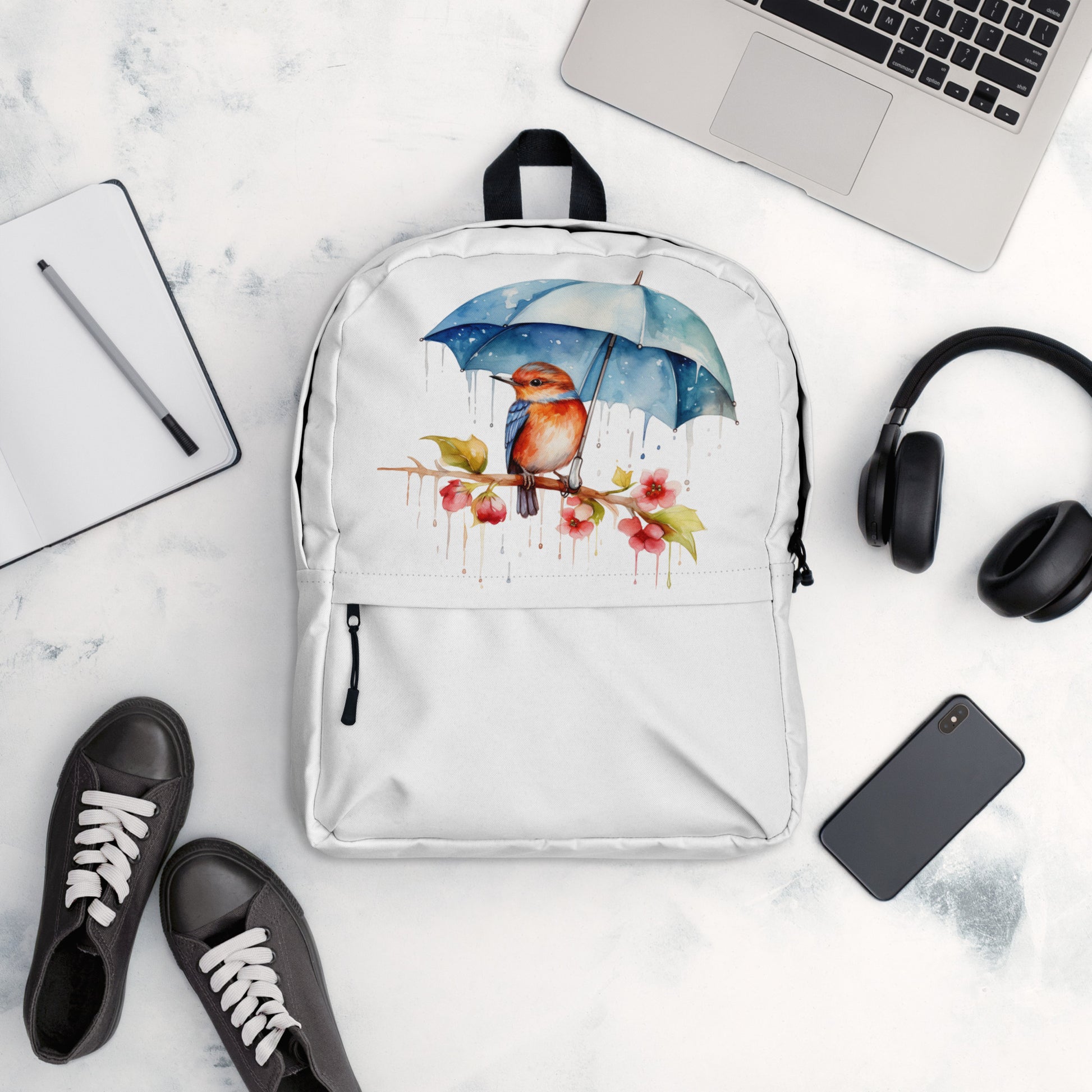 Bird with an Umbrella Backpack