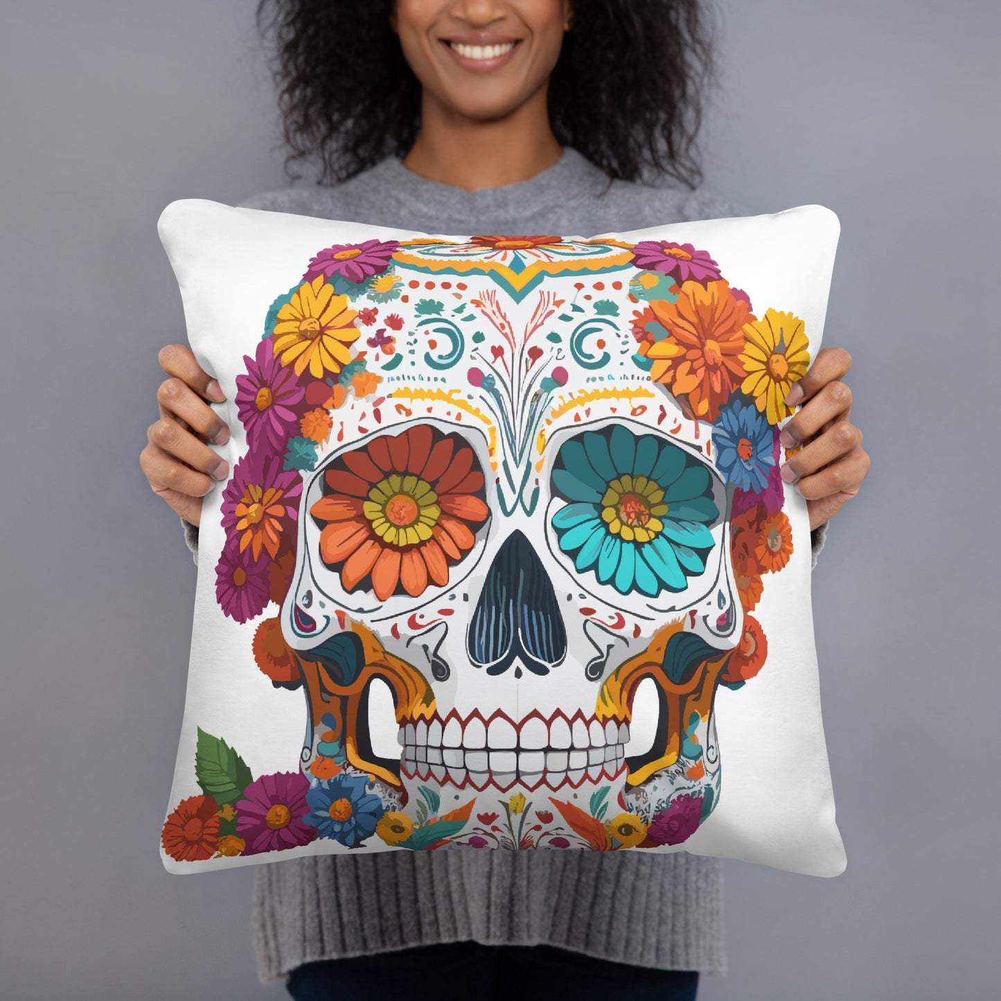 Day of the Dead Throw Pillow