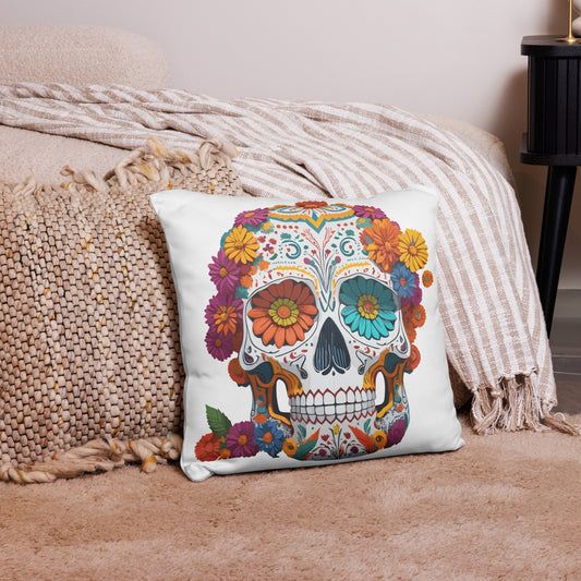 Sugar Skull Throw Pillow