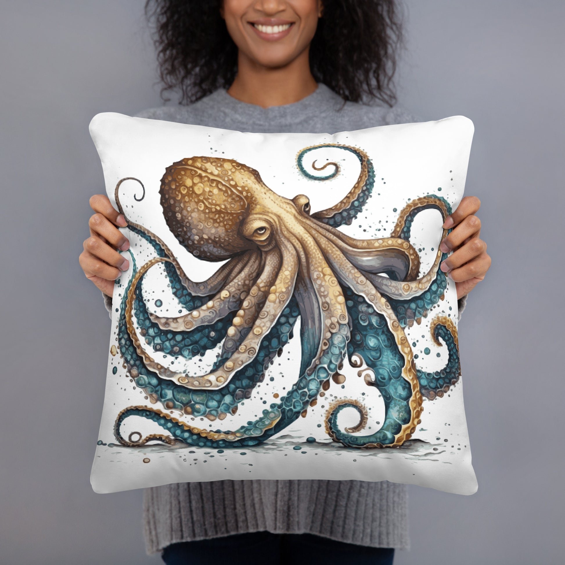 Octopus Throw Pillow