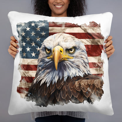 American Bald Eagle Throw Pillow