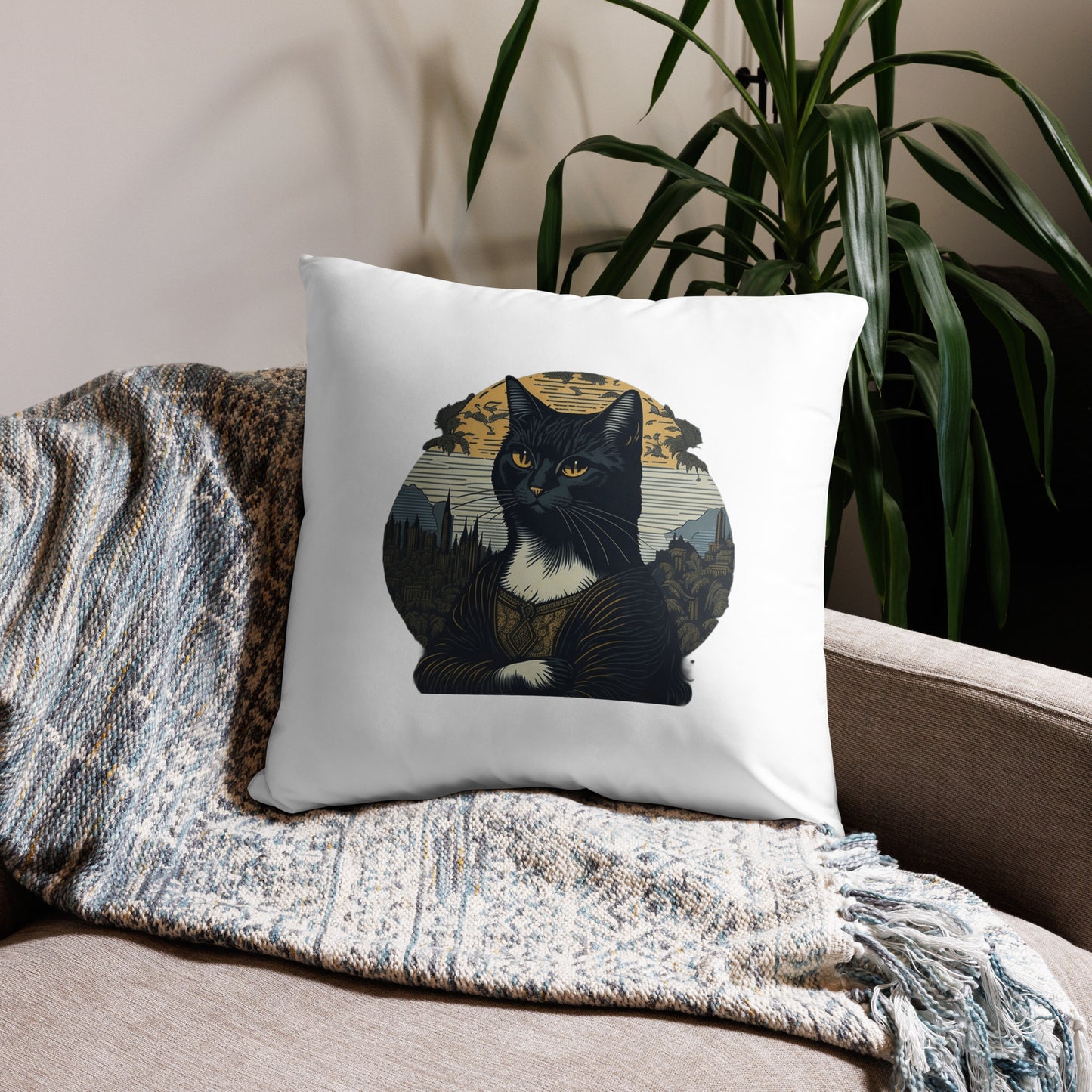 Cat Throw Pillow