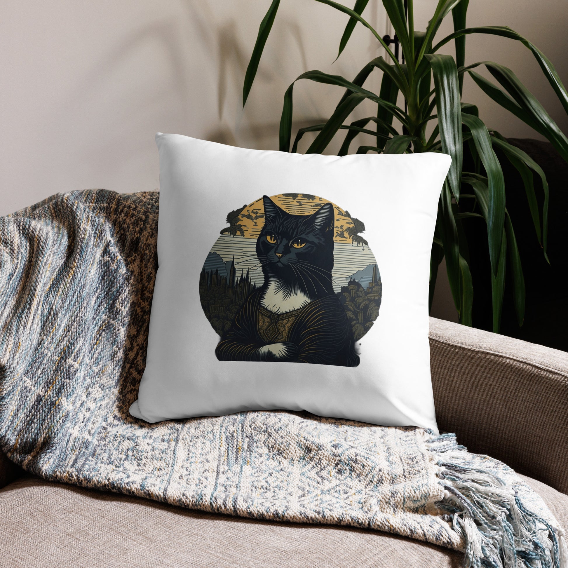 Cat Throw Pillow