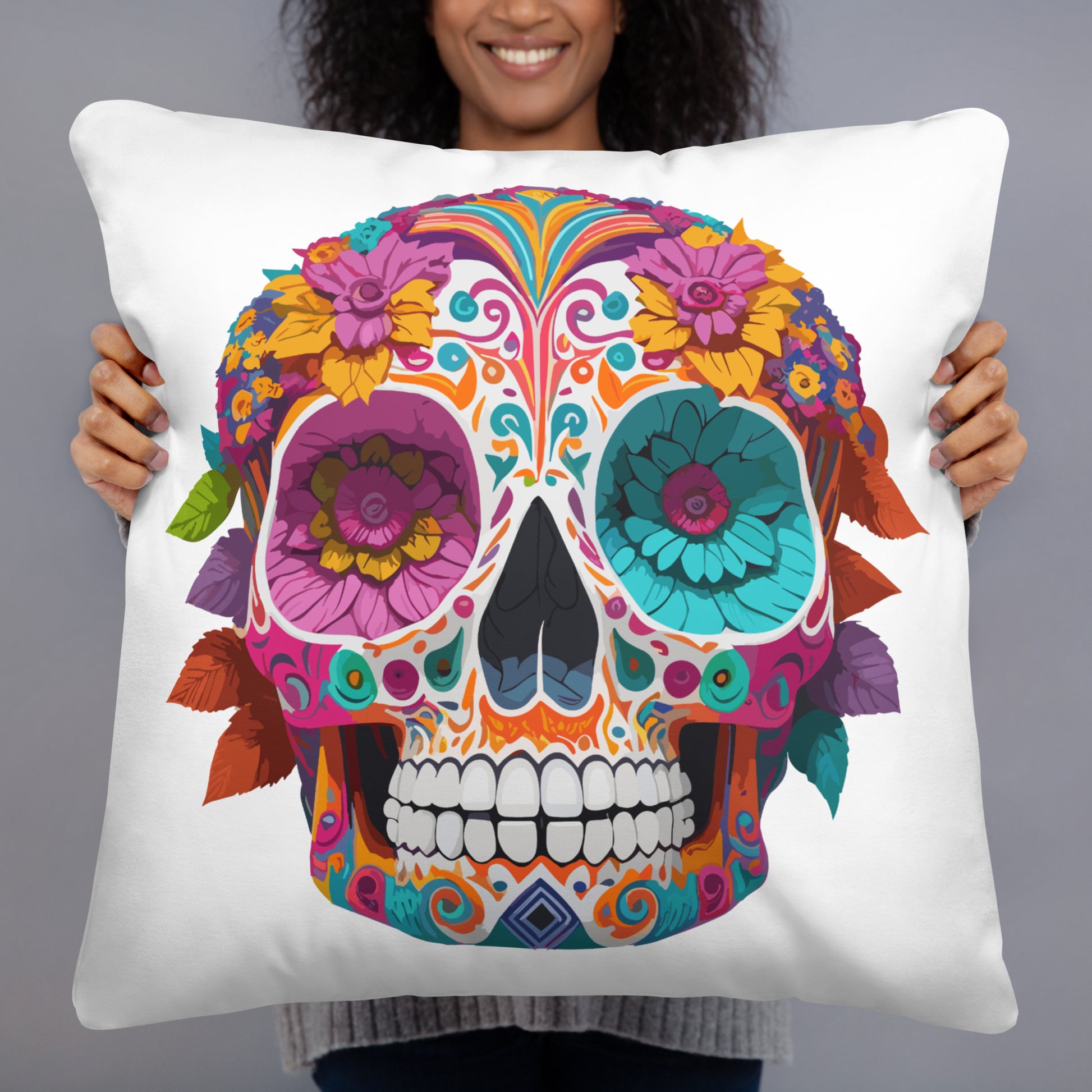day of the dead Throw Pillow
