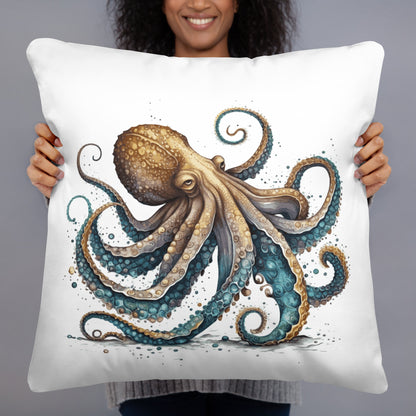 Kraken Throw Pillow