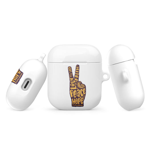 Love, Faith, Hope, Peace Sign AirPods® Case