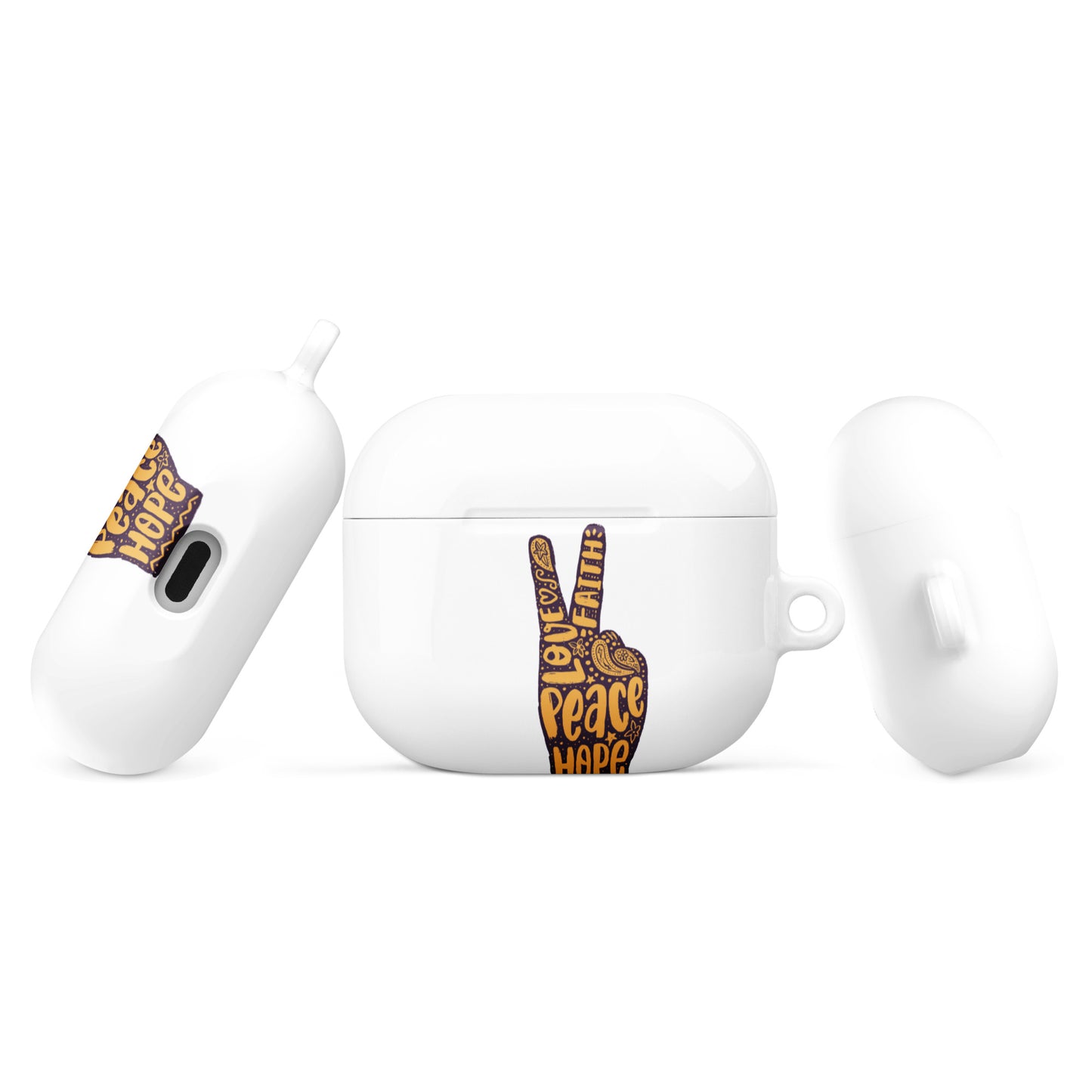 hand Peace Sign AirPods® Case