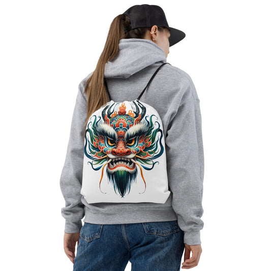 Chinese New Year's Dragon Drawstring Bag
